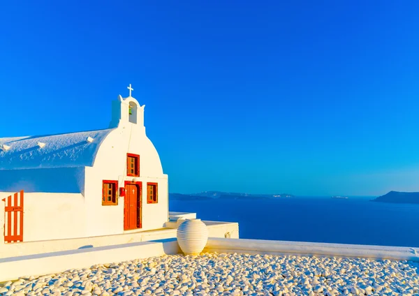 Old small white church — Stock Photo, Image