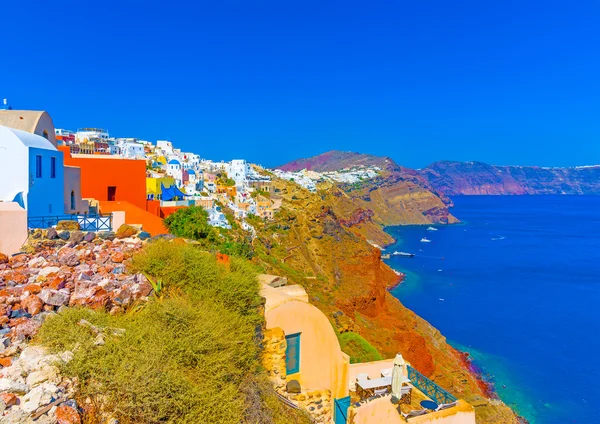 Hermoso pueblo de Santorini isla —  Fotos de Stock