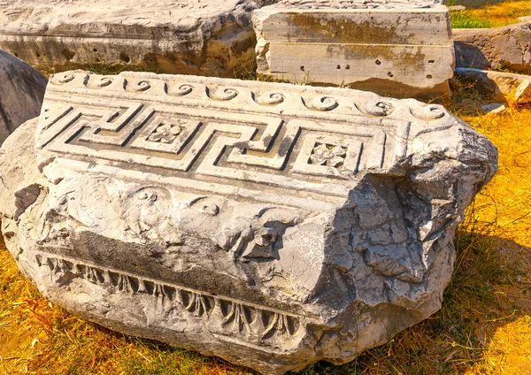 Yunanistan'da antik Agora yer alan antik kalıntılar — Stok fotoğraf