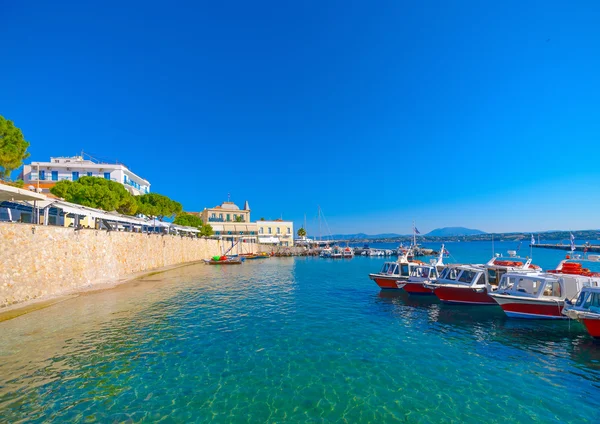 Seashore and port of Spetses — Stock Photo, Image