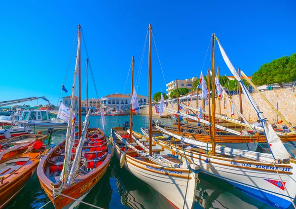 Regata na ilha de Spetses — Fotografia de Stock