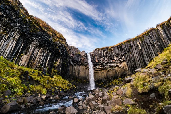 Nehir ile güzel küçük şelale