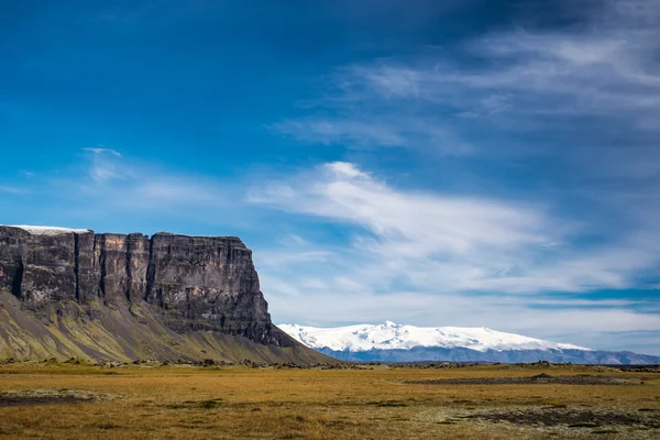 Islandské hory a glacer — Stock fotografie