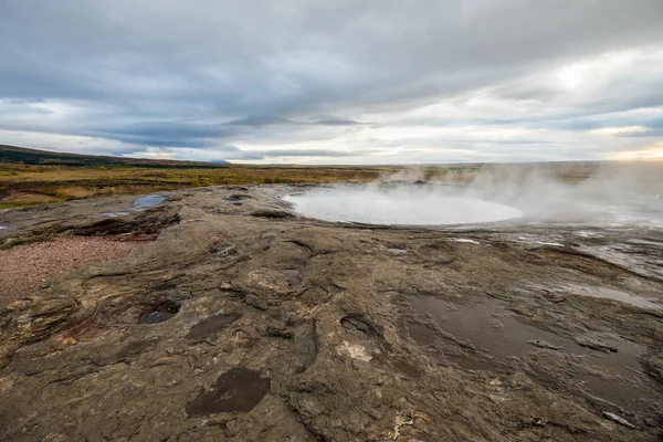 Islandské geotermální geysir — Stock fotografie
