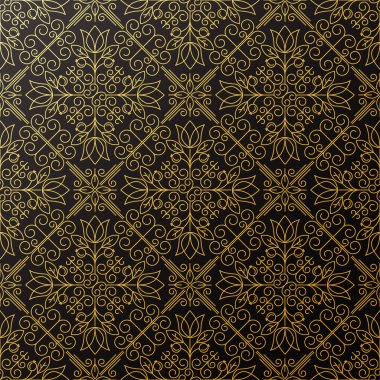 Vintage geometrik süsleme ile sorunsuz doku. Vektör ince li