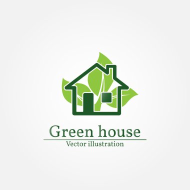 Sera logosunu görmeniz gerekir. Enerji tasarrufu kavramı. Vektör çizim.