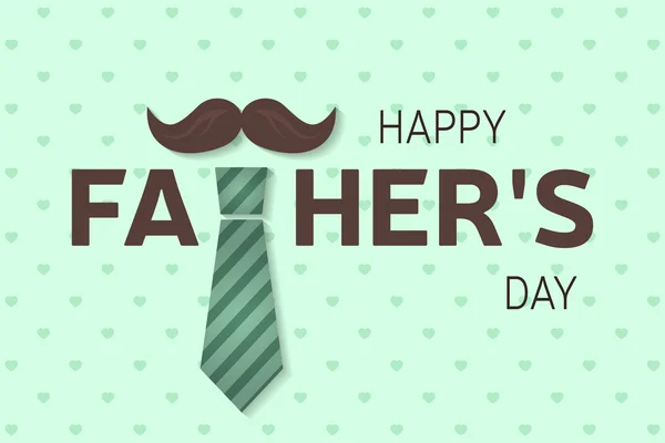 Tarjeta de felicitación del Día del Padre Feliz. Cartel del Día del Padre Feliz. Ilustración vectorial . — Vector de stock