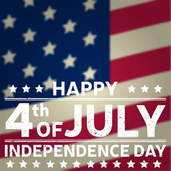 Joyeux modèle de fond Jour de l'indépendance. Bonne affiche du 4 juillet. Joyeux 4 juillet et jour de l'indépendance au sommet du drapeau américain. Bannière patriotique. Illustration vectorielle . — Image vectorielle