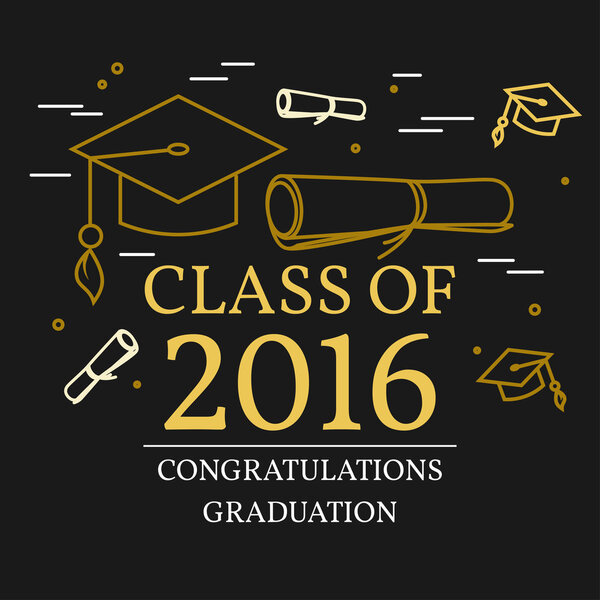 Поздравительная открытка. Для веб-дизайна и интерфейса приложений, также полезно для инфографики. Векторная иллюстрация. Тонкая линия
