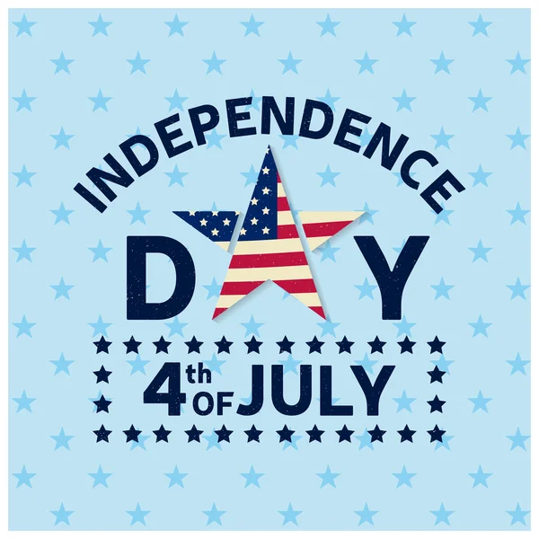 Carte de vœux du jour de l'indépendance, dépliant. Affiche du jour de l'indépendance. Bannière patriotique pour modèle de site Web. Illustration vectorielle . — Image vectorielle