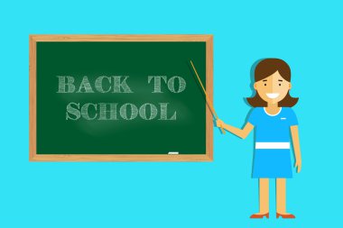 Öğretmen öğrencileri okula geri kabul ediyor.