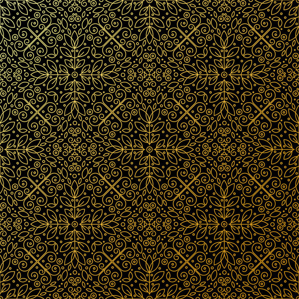 Бесшовная текстура с винтажным геометрическим орнаментом. Векторно-тонкая линия
.