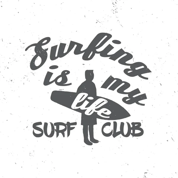 Surf club концепції . — стоковий вектор