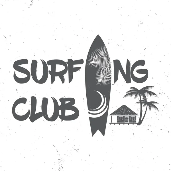Concept de club de surf . — Image vectorielle