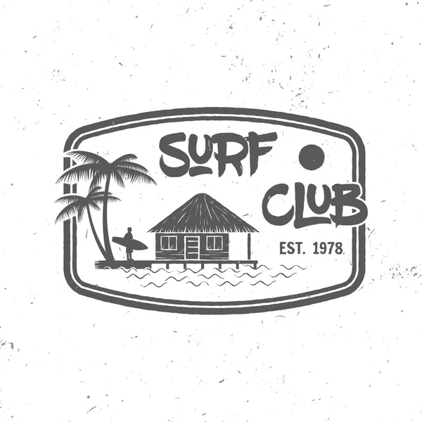 Concept de club de surf . — Image vectorielle