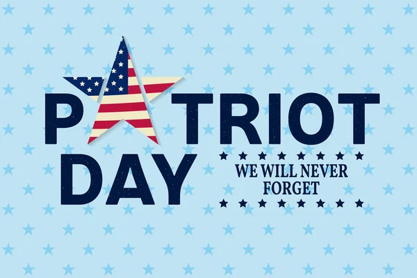 Design vintage de la Patriot Day. — Image vectorielle