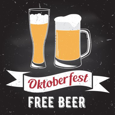 Oktoberfest vektör çizim.