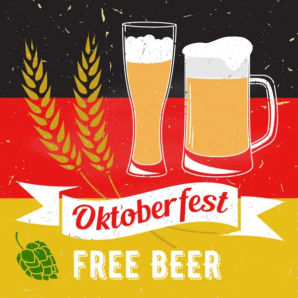 Illustration vectorielle Oktoberfest . — Image vectorielle