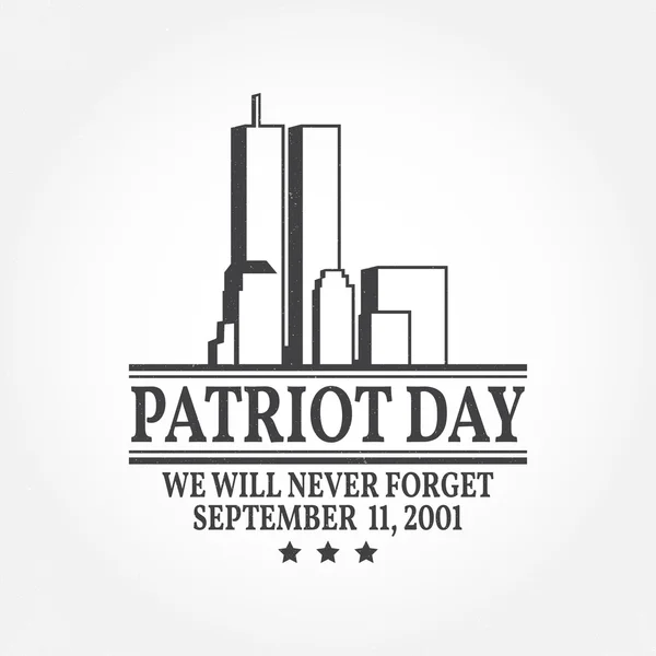 Patriot Day diseño vintage . — Vector de stock