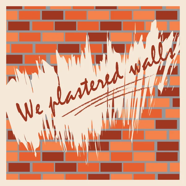 Il muro di mattoni con le parole Noi cazzeggiamo muro. Vettore . — Vettoriale Stock