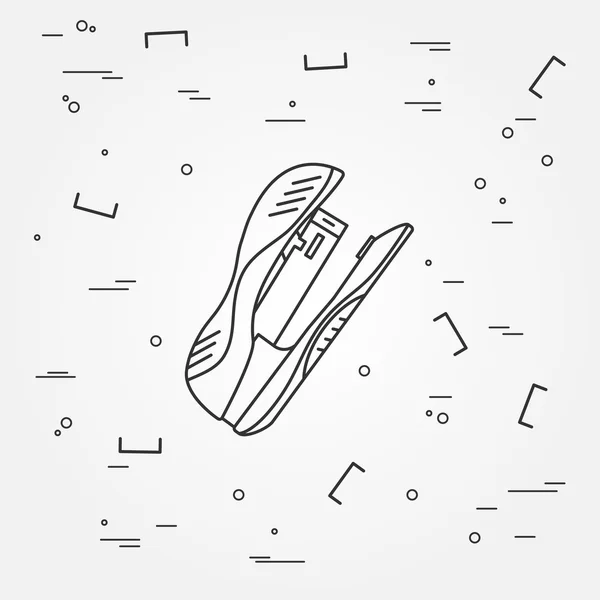 Icono de grapadora. Stapler Icon Vector.Stapler Icon Dibujo . — Vector de stock