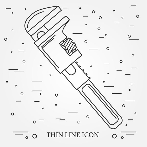 Wrench Icon. Wrench Icon Vector. Wrench Icon Drawing. Wrench Ico