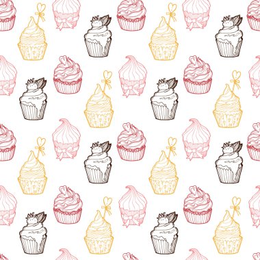 cupcake seamless modeli