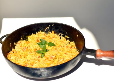 Lezzetli kokulu pilav.