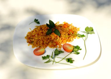 Lezzetli kokulu pilav.