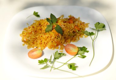 Lezzetli kokulu pilav.