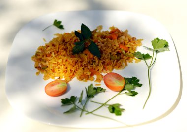 Lezzetli kokulu pilav.