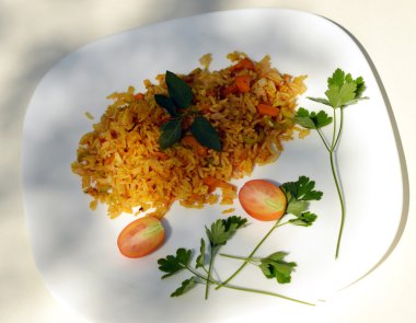 Lezzetli kokulu pilav.