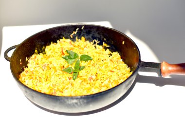 Lezzetli kokulu pilav.