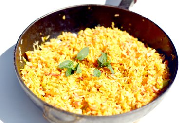 Lezzetli kokulu pilav.