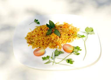 Lezzetli kokulu pilav.