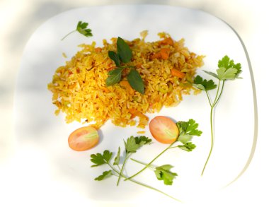 Lezzetli kokulu pilav.