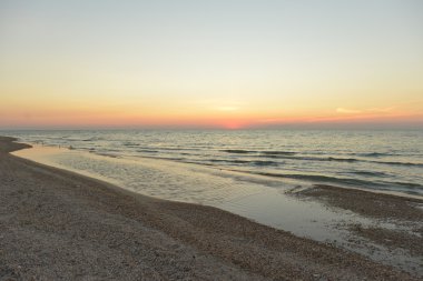 Azak Denizi üzerinde muhteşem günbatımı