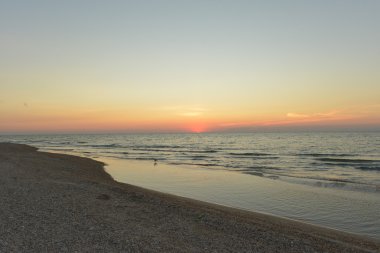 Azak Denizi üzerinde muhteşem günbatımı