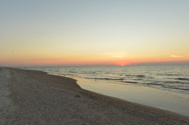 Azak Denizi üzerinde muhteşem günbatımı