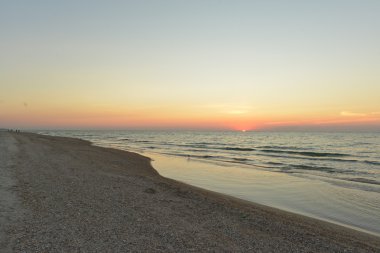 Azak Denizi üzerinde muhteşem günbatımı