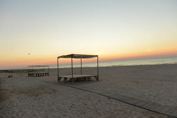 Hermosa puesta de sol en el mar de Azov — Foto de Stock