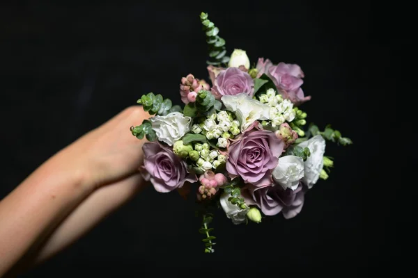 Романтичний букет з троянд . — стокове фото