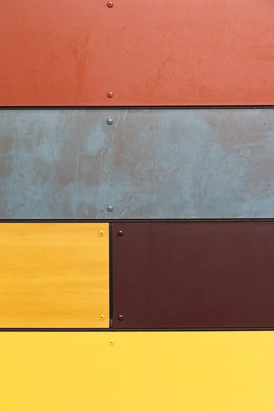 Kleurrijke houten achtergrond met geel — Stockfoto