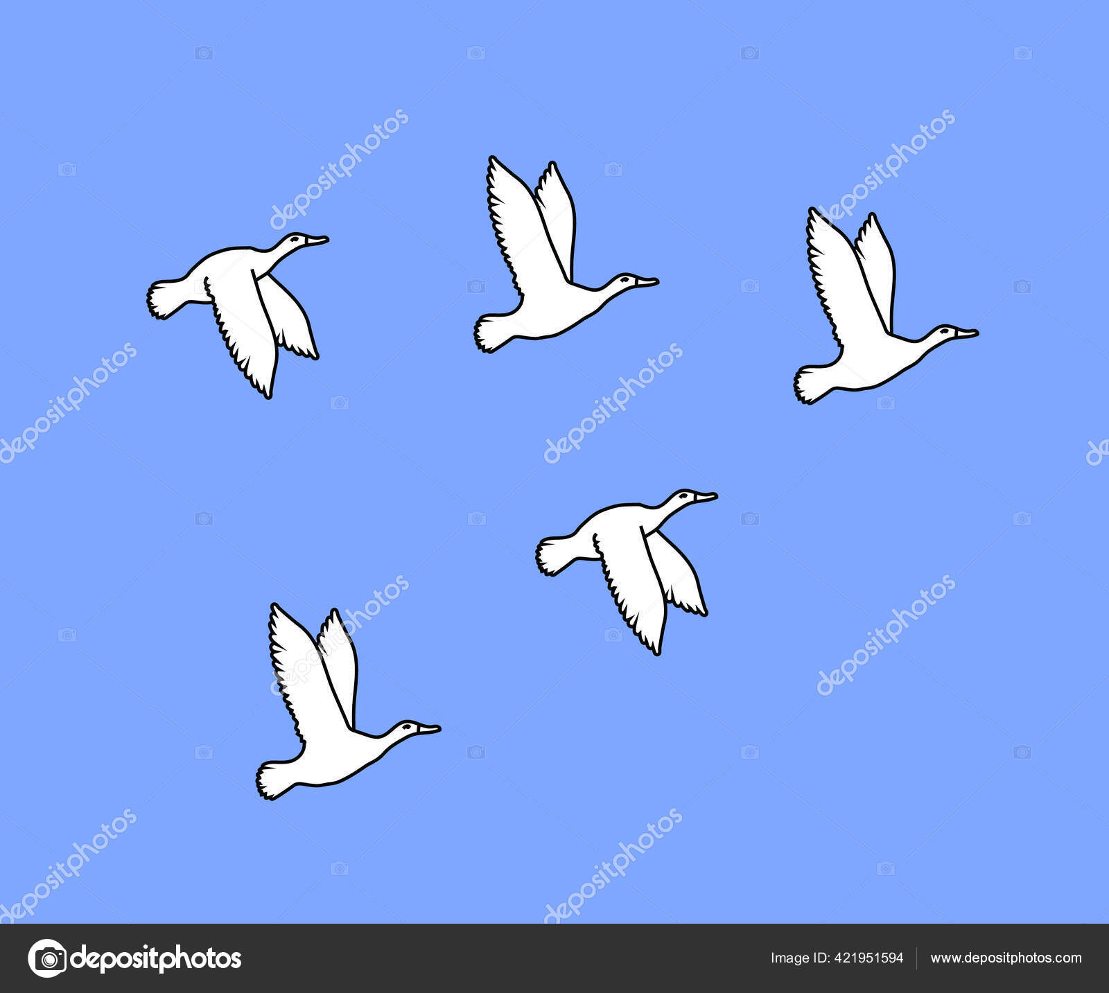 白い鳥の群れ ベクターイラスト ストックベクター C Alina Ill Mail Ru 白い鳥の群れ ベクターイラスト ストックベクター C Alina Ill Mail Ru