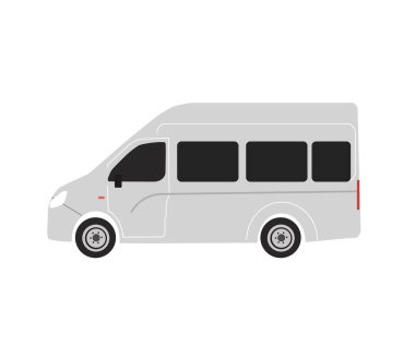 Beyaz arka planda ceylan arabası. Sembol. Vektör illüstrasyonu.