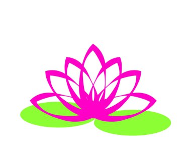 Beautiful lotus in the foreground. Vector illustration.