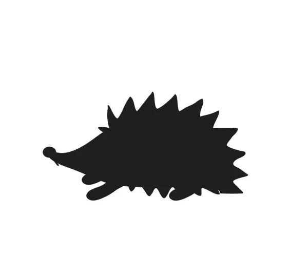 Small Hedgehog White Background Symbol Vector Illustration — ストックベクタ