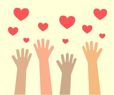 Farklı insanlardan oluşan bir kalabalık izole bir arka planda. Sembol. Vektör illüstrasyonu.