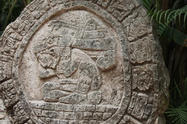 Maya stenen Carving — Stockfoto