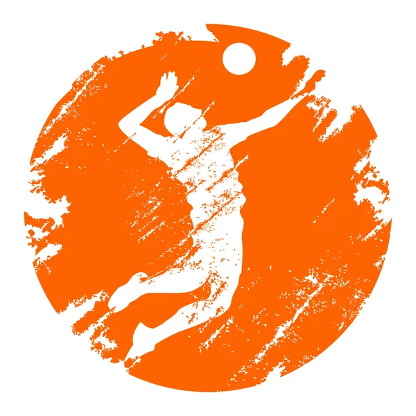Icône volleyball illustration de sport — Image vectorielle